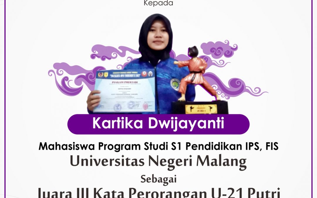 Raihan Juara 3 pada Festival & Open Tournament Karate “Atmajaya CUP I”