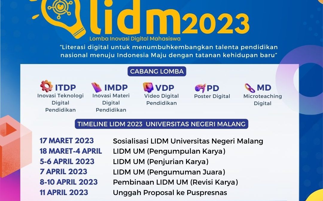 Lomba Inovasi Digital Mahasiswa (LIDM) Tahun 2023